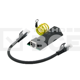 Бескорпусное устройство грозозащиты линий Ethernet + PoE на 1 канал (УЗИП). Класс II. Защищает PoE оборудование, подключенное к линиям Ethernet от наведенного напряжения высоких энергий. Скорость передачи данных: 10/100/1000 Мбит/c. Стандарты PoE: IEEE802