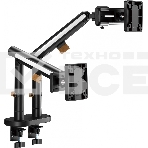 Кронштейн для мониторов Ultramounts UM727B черный 17'-32' макс.9кг крепление к столешнице поворот и наклон, фото12