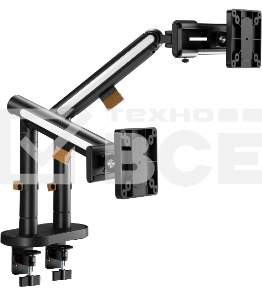 Кронштейн для мониторов Ultramounts UM727B черный 17'-32' макс.9кг крепление к столешнице поворот и наклон