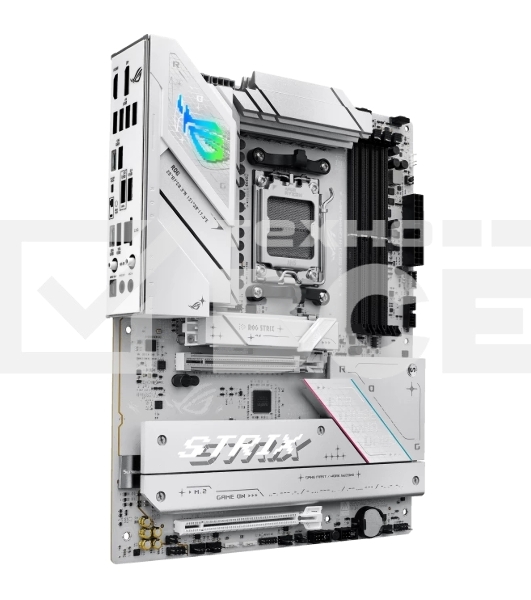 Материнская плата ASUS ROG STRIX B850-A GAMING WIFI, AM5, AMD B850, 4xDDR5, 2xSATA, 4xM.2, 1xPCIe 5.0 x16, 1xPCIe 4.0 x16, 1xPCIe x4, 1xDP, 1xHDMI, 1x2.5Gb LAN, 1xUSB-C 20Gbps, 1xUSB-C 10Gbps, 2xUSB-A 10Gbps, 4xUSB 5Gbps, 2xUSB-A 2.0, 3x3.5 мм, 7.1, ATX