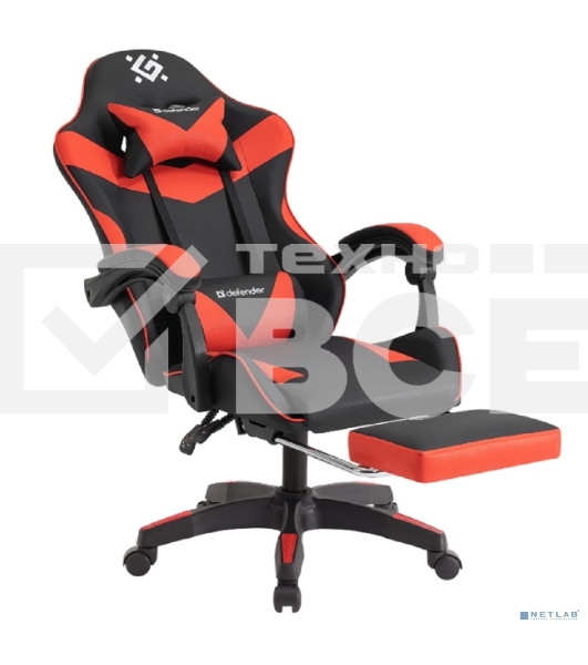 Кресло игровое Defender 64057 TORNADO BLACK/RED PU