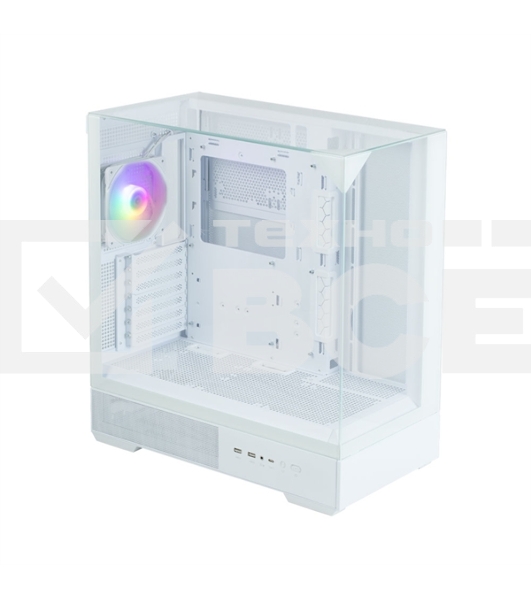 Корпус ZALMAN P40 Prism, ATX, WHITE, WINDOW, 2x3.5