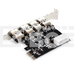 Контроллер ExeGate EXE-314 v2.0 (PCI-E x1 v2.0, 4*USB3.0 ext., разъем доп.питания Molex, VIA Labs Chipset VL805), фото3
