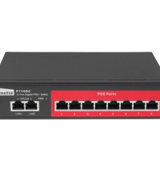 Коммутатор Netis ST110GHPDI-2G-130 8x100Мбит/с 2x1Гбит/с 8PoE 130W неуправляемый