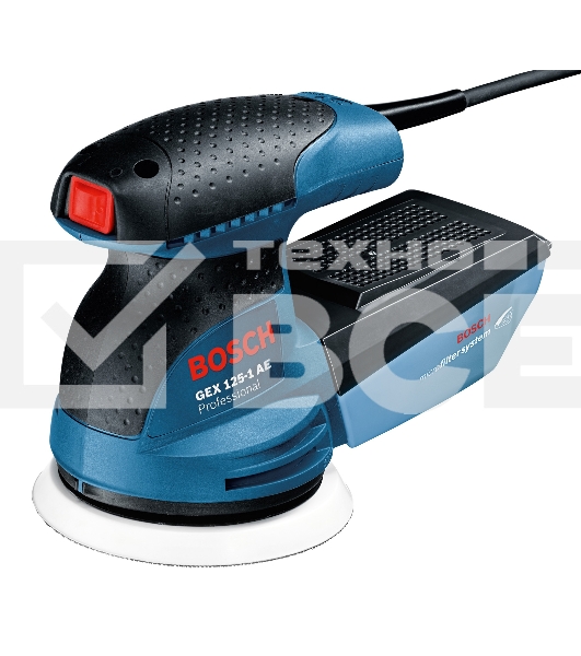 Эксцентриковая шлифмашина Bosch GEX 125-1 AE (250 Вт, 125мм, рег.ск, 1.3 кг, коробка) 0601387500