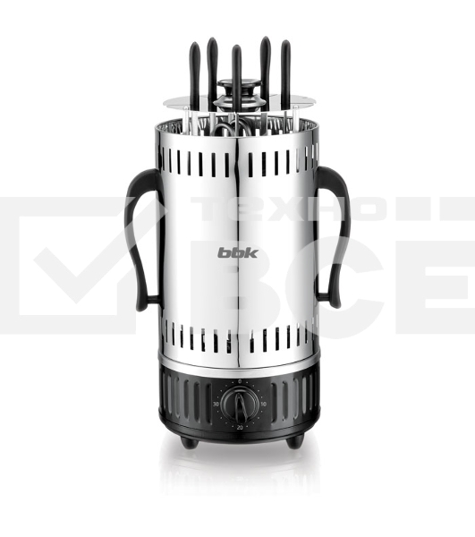 Шашлычница электрическая BBK BBQ601T нержавеющая сталь/черный