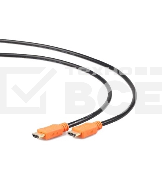 Кабель Cablexpert HDMI CC-HDMI4L-6, 19M/19M, v2.0, серия Light, позол.разъемы, экран, 1.8м, черный, пакет