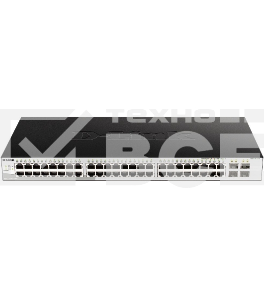 Коммутатор D-Link Managed Gigabit Switch with 48 10/100/1000Base-T + 4 SFP Ports DGS-1210-52/ME/B1A