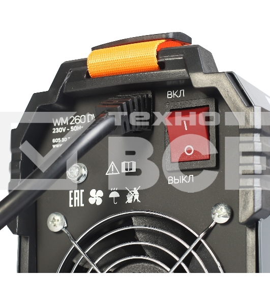 Сварочный аппарат Patriot WM260DVT инвертор MMA/TL/vrd 12.5кВт