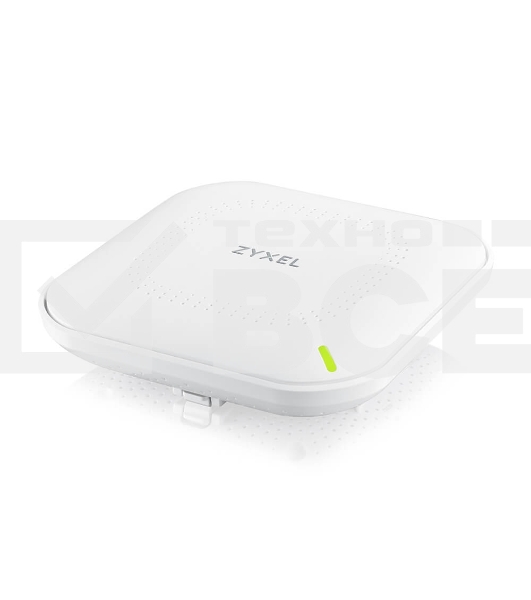 Точка доступа Zyxel NebulaFlex NWA90AX PRO, WiFi 6, 802.11a/b/g/n/ac/ax (2,4 и 5 ГГц), MU-MIMO, антенны 3x3, до 575+2400 Мбит/с, 1xLAN 2.5GE, PoE, защита от 4G/5G, БП в комплекте