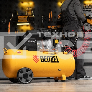 Компрессор Denzel воздушный DKV2200/100,Х-PRO 2.2 кВт, 400 л/мин, 100л 58079