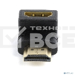 Переходник Cablexpert HDMI-HDMI 19F/19M, угловойсоединитель 90 градусов, золотые разъемы (A-HDMI90-FML), фото9