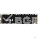 Накопитель SSD Crucial P3+, 500Gb, PCIe 4.0 x4, M.2 2280, NVMe, R/W 4700/1900, фото2