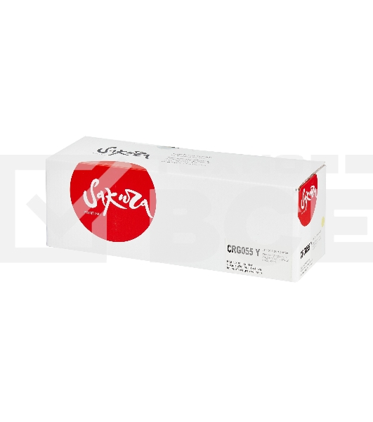 Картридж Sakura 055Y (3013C002) для Canon LBP664Cx/ LBP663Cdw/ MF746Cx/ MF744Cdw/ MF742Cdw, желтый, 2100 к. (чип без счетчика копий)