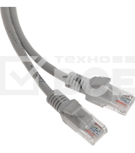 Патч-корд Premier PP12-5M 1000Гбит/с UTP 4 пары cat.5E CCA molded 5м серый RJ-45 (m)-RJ-45 (m)