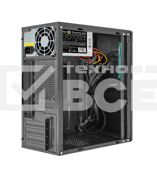 Компьютерный корпус Minitower ExeGate BAA-408-AA500 (mATX, БП AA500 с вент. 8см, 2*USB, HD Audio, черный)