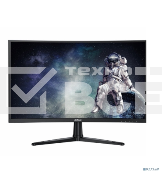 Монитор 27' Dahua DHI-LM27-E240C VA 1920x1080, 240 Гц, 1 мс, 16:9, 350 кд/м², HDMI 2.0, DP 1.4, 3.5 Jack, HDR10, изогнутый экран (1500R), черный