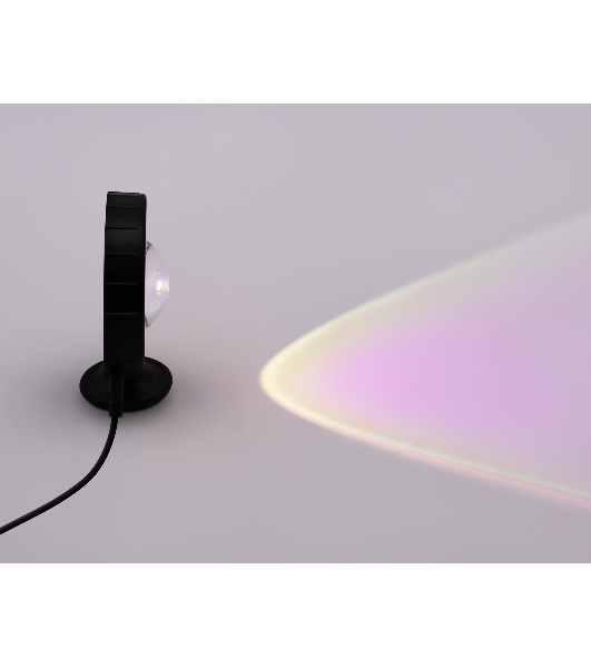 Атмосферная светодиодная настольная лампа Ambrella light DE8383 BK черный LED RGB 3W (ПДУ RGB)