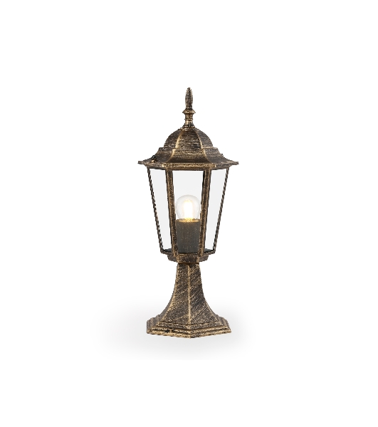 Светильник Ambrella light ST2025 GD/BK/CL золото/черный/прозрачный IP54 E27 max 40W D150*400