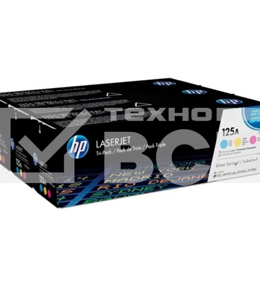 Картридж лазерный комплект HP CF373AM голубой/пурпурный/желтый для CLJ CP1215/1515 3 х 1400стр.