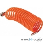 Шланг FUBAG 170301 спиральный с фитингами рапид полиуретан 15бар 6x10мм 10м, фото 1