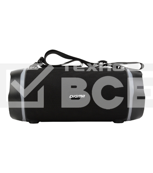 Колонка портативная Digma S-39 черный 25W 1.0 BT/USB 3000mAh