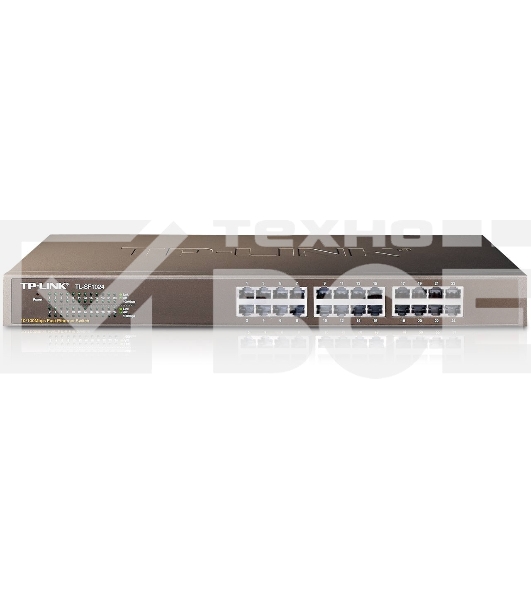 Сетевой коммутатор TP-Link SMB TL-SF1024 Коммутатор 24-port 10/100M Switch, 1U 19-inch rack-mountable steel case