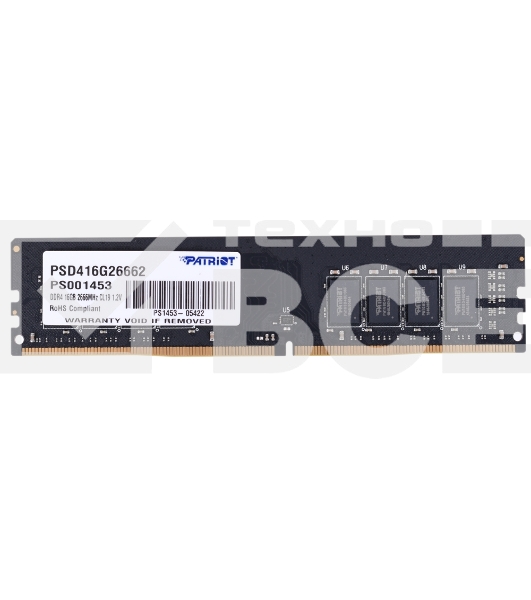 Оперативная память Patriot Signature, DDR4, 16GB (1x16 GB), 2666 MHz, CL19