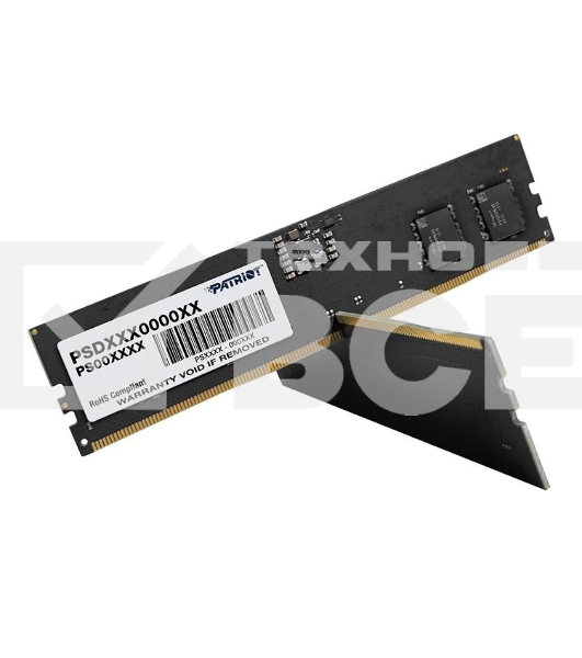 Оперативная память Patriot Signature, DDR5, 16GB (2x8 GB), 4800 MHz, CL40