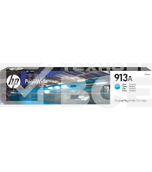 Картридж струйный HP 913A F6T77AE голубой для HP PW 352dw/377dw/Pro 477dw/452dw 3000стр.