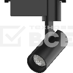 Светильник трековый цилиндр 6W 600lm 4000K 180-220V IP20 45*155мм черный линза 36º LED, фото2