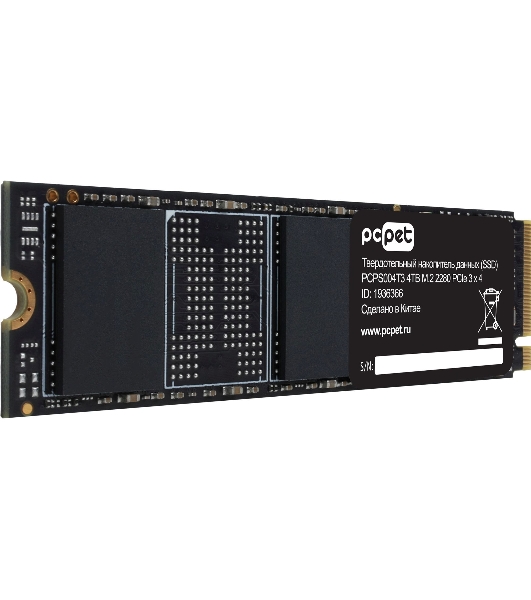 Накопитель SSD PC Pet PCI-E 3.0 x4 4Tb PCPS004T3 M.2 2280 OEM