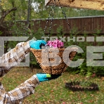 Кашпо подвесное с вкладышем из коковиты, конус, диаметр 35 см Palisad, фото7
