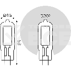 Лампа cветодиодная Gauss LED G4 AC220-240V 4.5W 3000K Glass 1/10/200, фото 1