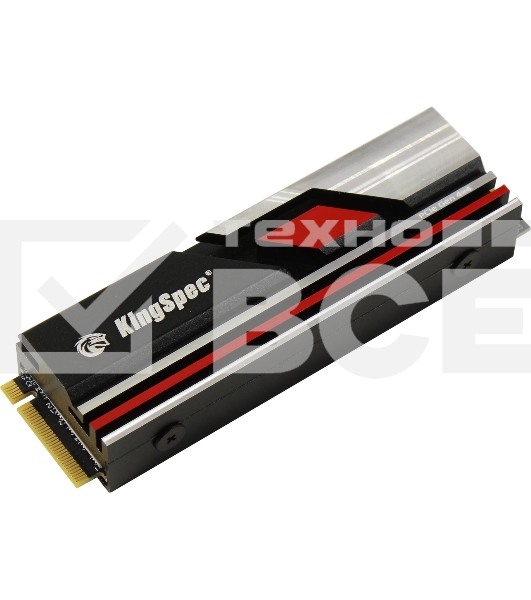 Накопитель SSD KingSpec XG7000-2TB PRO, 2Tb, M.2 2280, PCIe 4.0 x4, NVMe, R/W 7400/6600, с радиатором