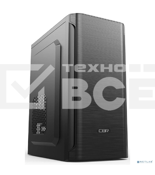 Компьютерный корпус CBR PCC-MATX-MX10-450W2 Компьютерный корпус mATX Minitower MX10, c БП PSU-ATX450-08EC (450W/80mm), 2*USB 2.0, HD Audio+Mic, Black