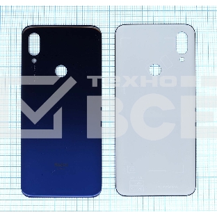 Задняя крышка для Xiaomi Redmi 7 синяя