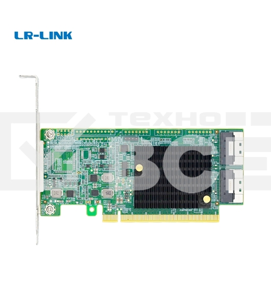 Адаптер для SSD PCIe x16 to Two SlimSAS SFF-8654 8i Retimer Adapter