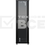 Шкаф серверный NTSS Премиум (NTSS-R42U6080GS-BL) напольный 42U 600x800мм пер.дв.стекл металл 900кг черный 710мм 99кг 1987мм IP20 сталь, фото2
