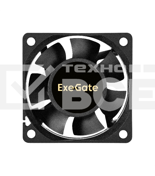 Вентилятор для корпуса ExeGate EX06025S3P черный, 60 мм, 3500 об/мин, 24 дБ, 3 pin