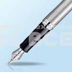 Ручка перьевая Waterman Hemisphere (CWS0920410) Steel CT F сталь нержавеющая подар.кор., фото5