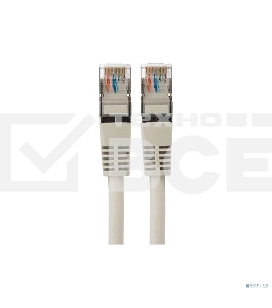 Пaтч-корд F/UTP, Rexant категория 5e, RJ45-RJ45, экранированный, 24AWG, LSZH, серый, 2м