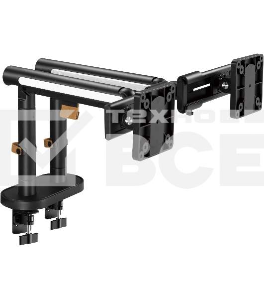 Кронштейн для мониторов Ultramounts UM727B черный 17'-32' макс.9кг крепление к столешнице поворот и наклон