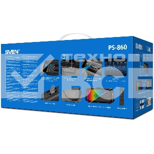 Портативная колонка Sven PS-860 черный 100W 1.0 BT/3.5Jack 5400mAh (SV-022518)