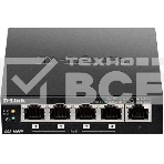 Неуправляемый коммутатор D-Link DGS-1005P/B3A с 5 портами 10/100/1000Base-T (4 порта PoE 802.3af/at, PoE-бюджет 60 Вт), фото8