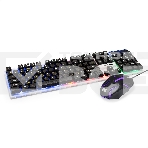 Комплект ExeGate Professional Standard Combo MK140 с подсветкой (клавиатура влагозащищенная 104кл. +  мышь оптическая 1000dpi, 3 кнопки и колесо прокрутки, длина кабелей 1,5м; USB, серый, Color Box), фото3