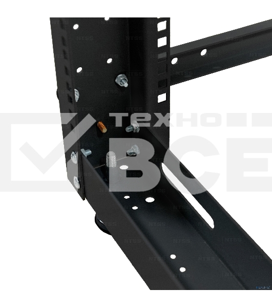 Стойка двухрамная NTSS NTSS-2POR24U/600-1000-BL 24U 550 мм x 1000 мм 600 кг черный