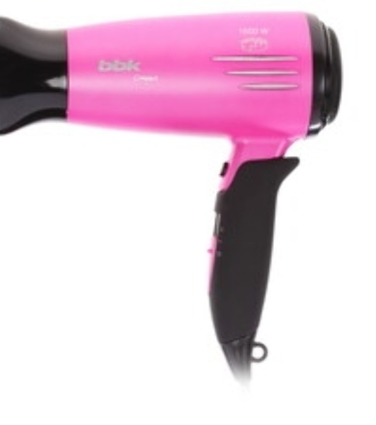 Фен BBK BHD5201 белый, 1600 Вт, ионизация