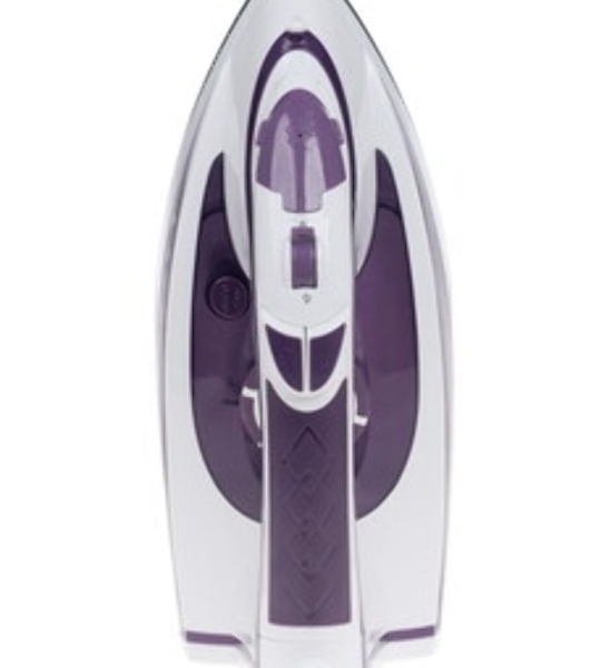 Утюг Delta LUX DL-352 белый с фиолетовым, 2200 Вт, 30 г/мин, 140 г/мин, 300 мл