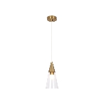 Светильник Ambrella light TR3666 BS/CL латунь/прозрачный E14 max 40W D120*1000, фото3